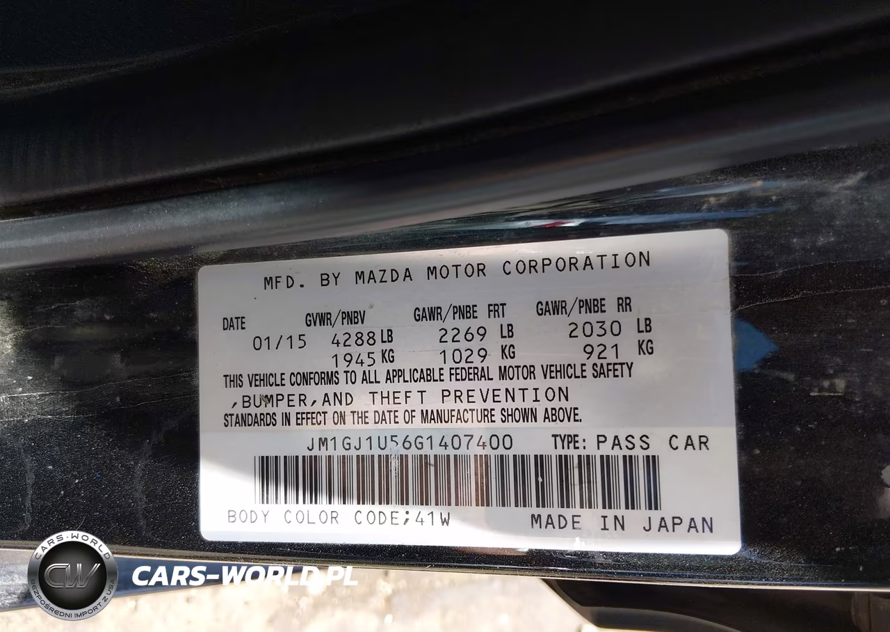 2016 Mazda Mazda6 I Sport VIN:JM1GJ1U56G1407400 - 9