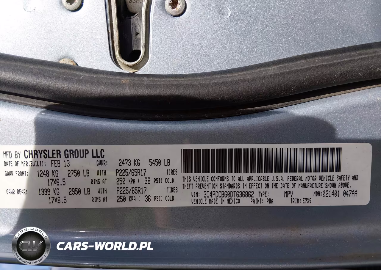 2013 Dodge Journey Sxt VIN:3C4PDCBG0DT636862 - 9