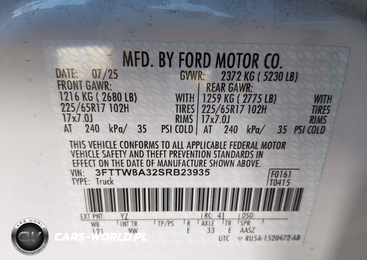 2025 Ford Maverick Xl VIN:3FTTW8A32SRB23935 - 9