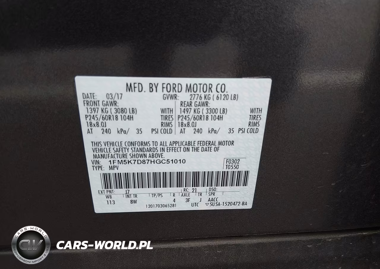 2017 Ford Explorer Xlt VIN:1FM5K7D87HGC51010 - 9