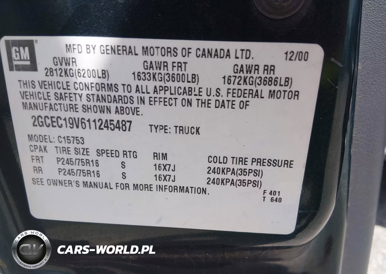 2001 Chevrolet Silverado 1500 Ls VIN:2GCEC19V611245487 - 9