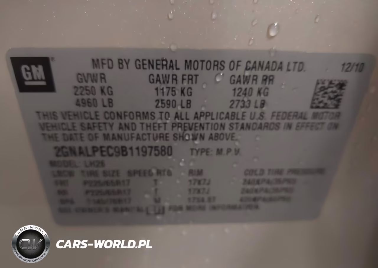 2011 Chevrolet Equinox Lt W-2Lt VIN:2GNALPEC9B1197580 - 9