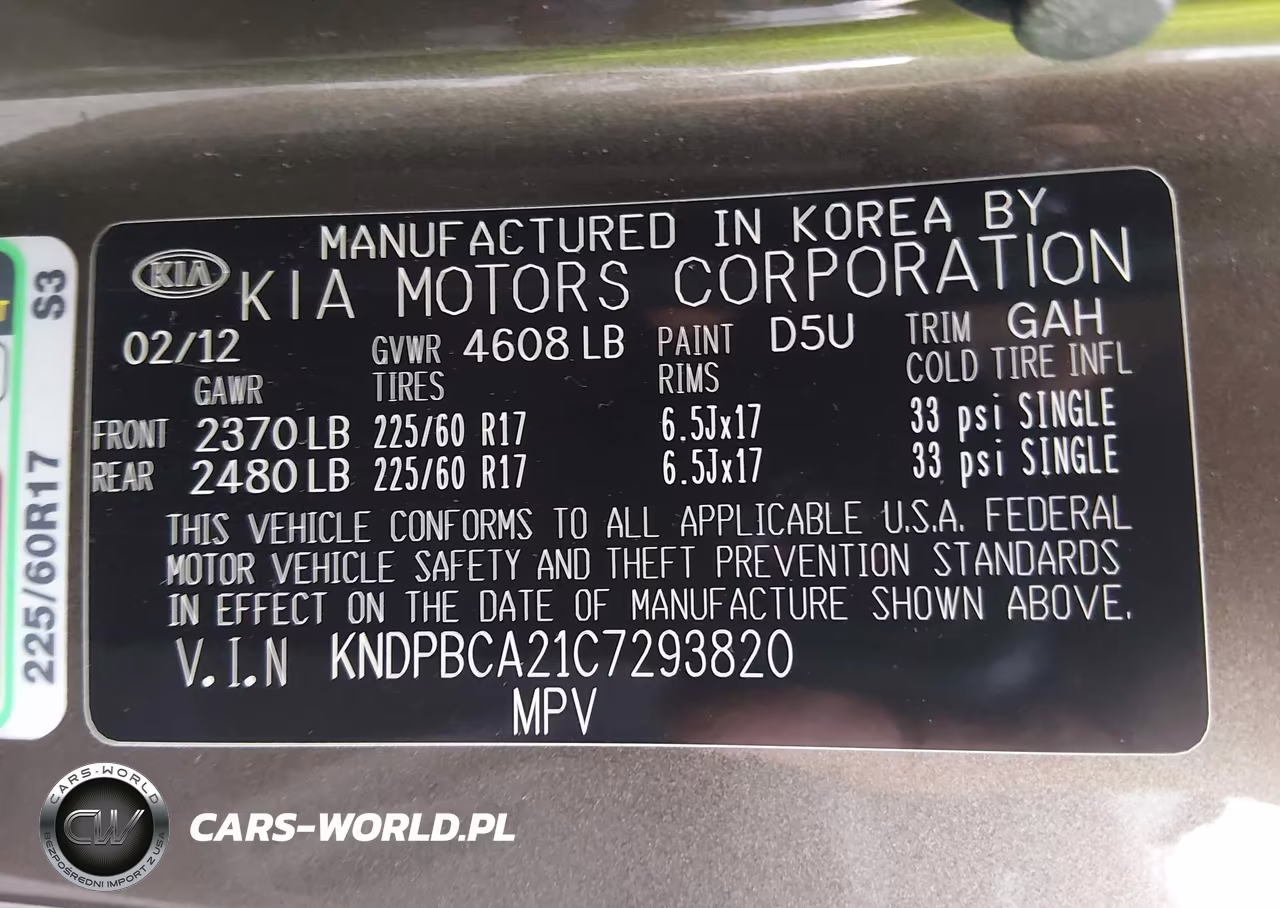 2012 Kia Sportage Lx VIN:KNDPBCA21C7293820 - 9
