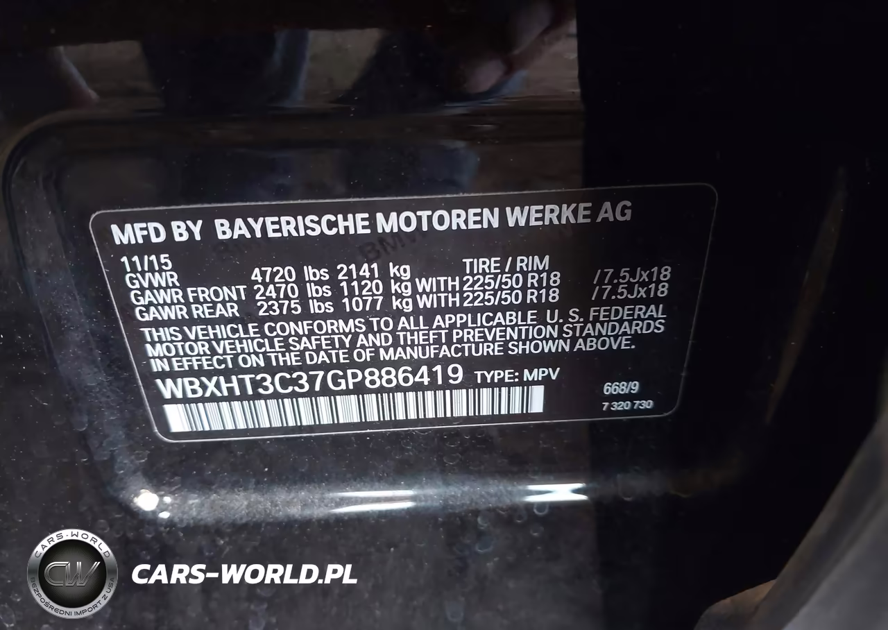 2016 BMW X1 xDrive28I VIN:WBXHT3C37GP886419 - 9