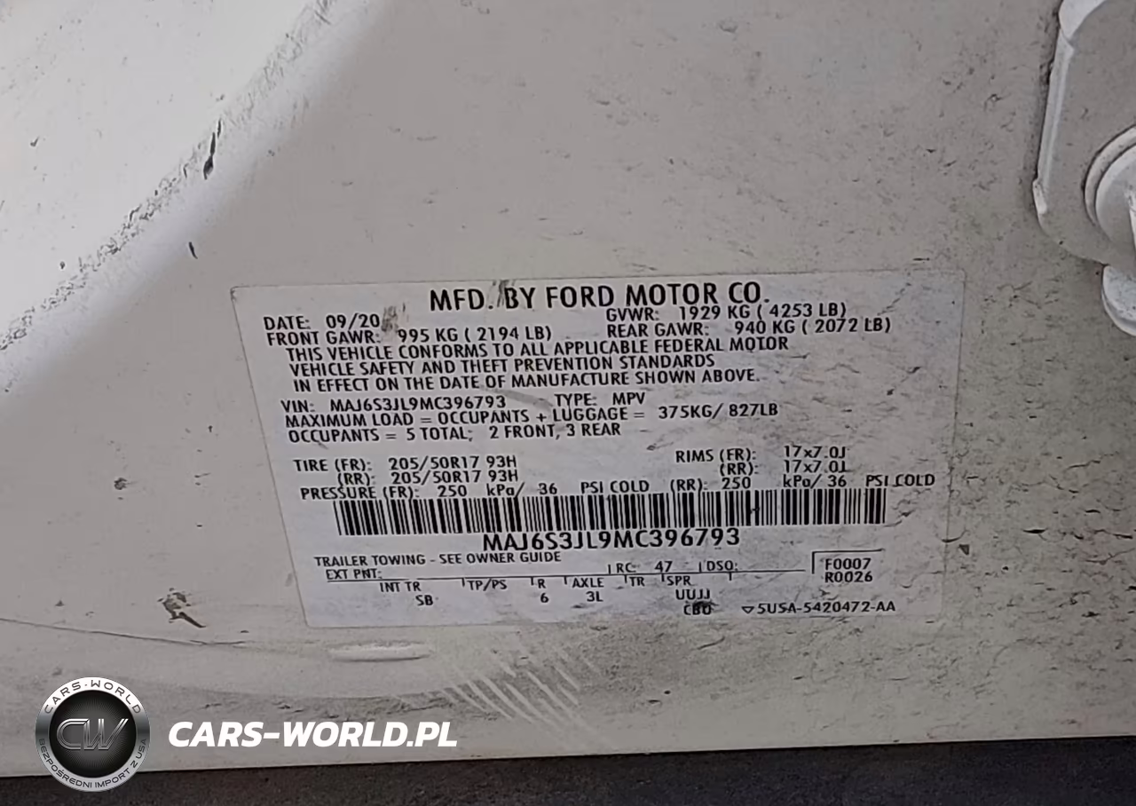 2021 Ford Ecosport Ses VIN:MAJ6S3JL9MC396793 - 9