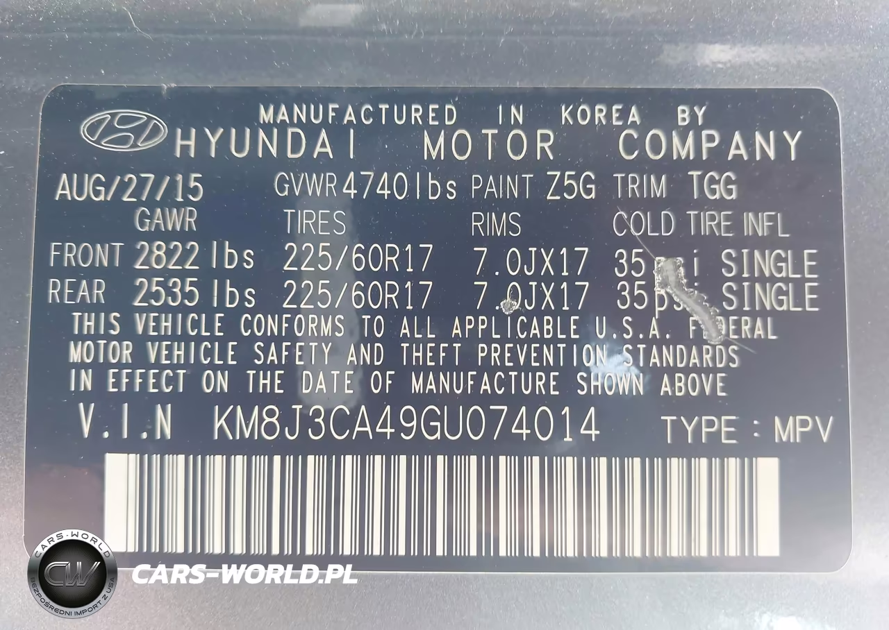 2016 Hyundai Tucson Se VIN:KM8J3CA49GU074014 - 9