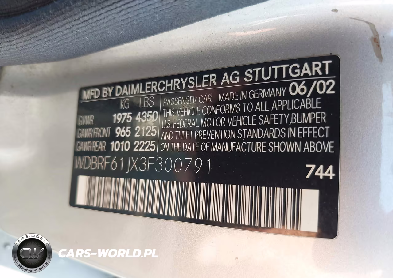 2003 Mercedes-Benz C 240 VIN:WDBRF61JX3F300791 - 9