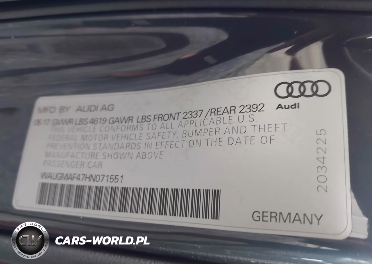 2017 Audi A4 2.0T Ultra Premium VIN:WAUGMAF47HN071551 - 9
