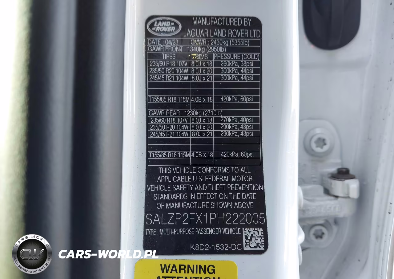 2023 Land Rover Range Rover Evoque Se VIN:SALZP2FX1PH222005 - 9