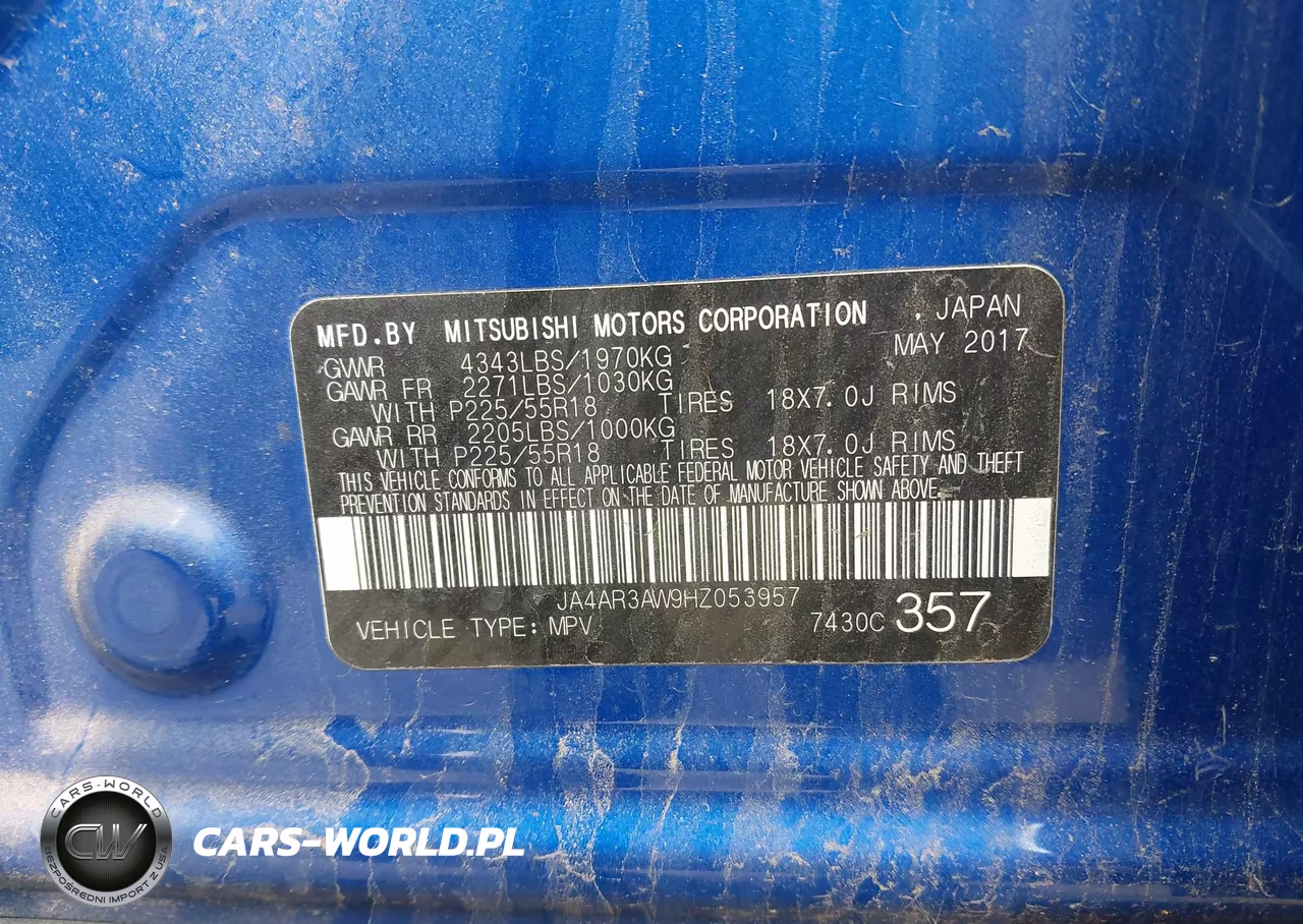 2017 Mitsubishi Outlander Sport 2.4 Se VIN:JA4AR3AW9HZ053957 - 9