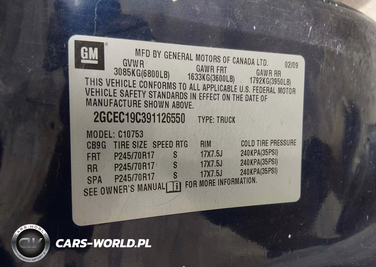 2009 Chevrolet Silverado 1500 Ls VIN:2GCEC19C391126550 - 9