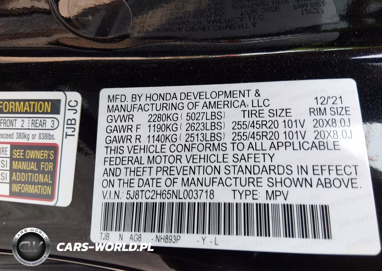 2022 Acura Rdx A-Spec Package VIN:5J8TC2H65NL003718 - 9