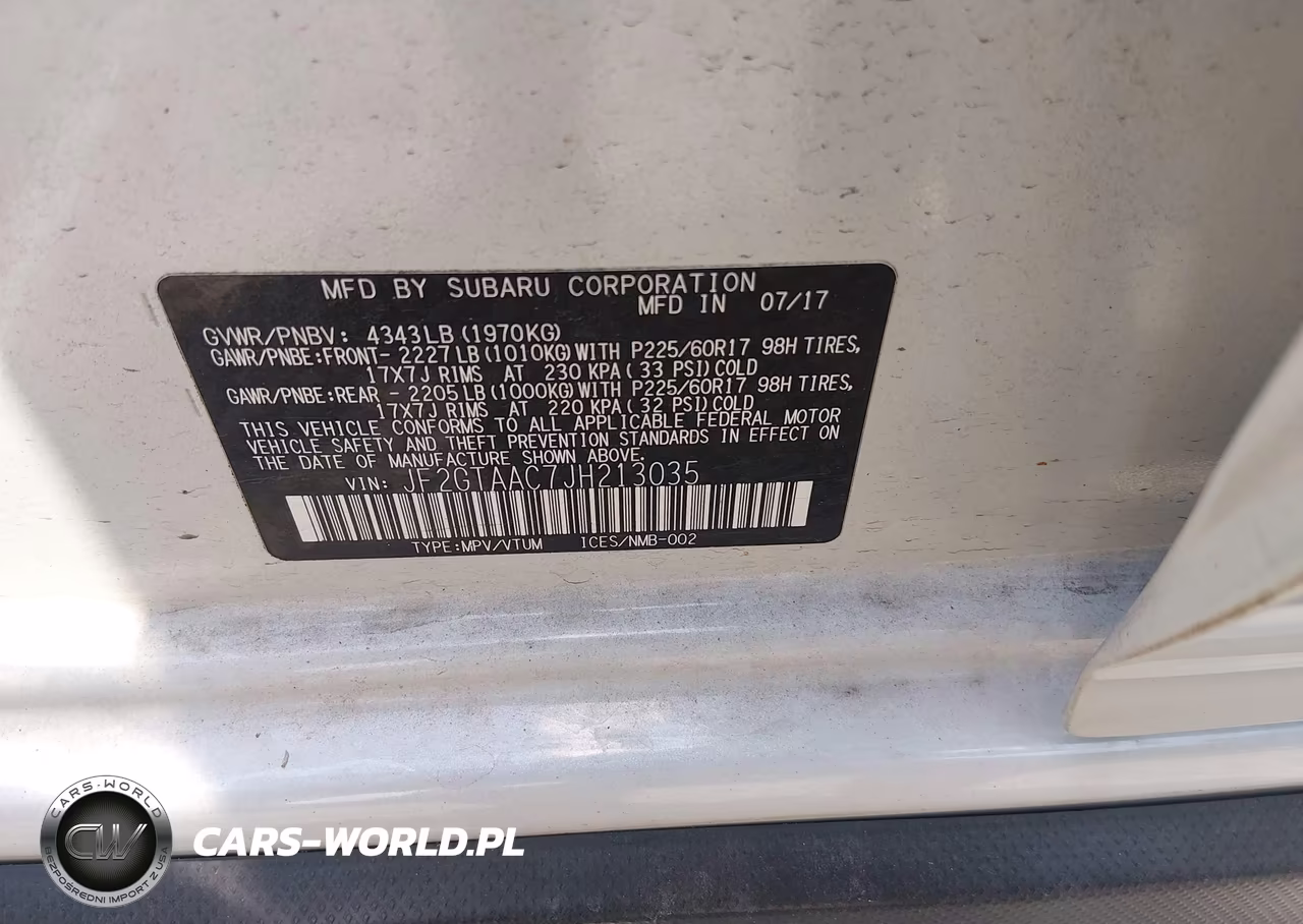 2018 Subaru Crosstrek 2.0I VIN:JF2GTAAC7JH213035 - 9