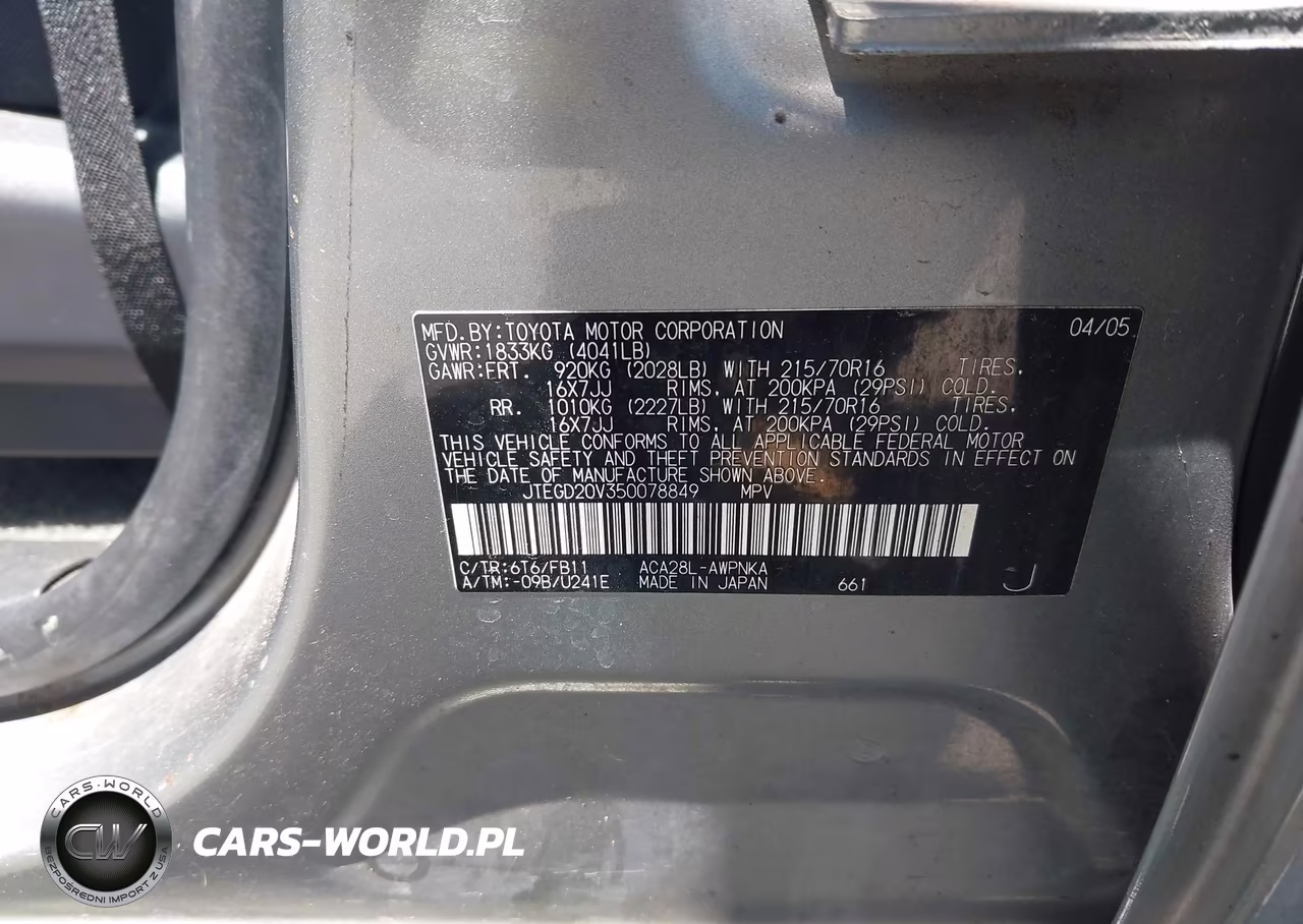 2005 Toyota Rav4 VIN:JTEGD20V350078849 - 9