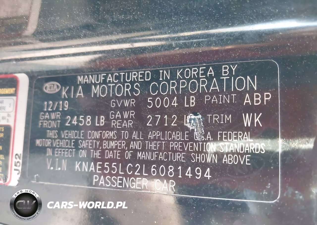2020 Kia Stinger Gt2 VIN:KNAE55LC2L6081494 - 9