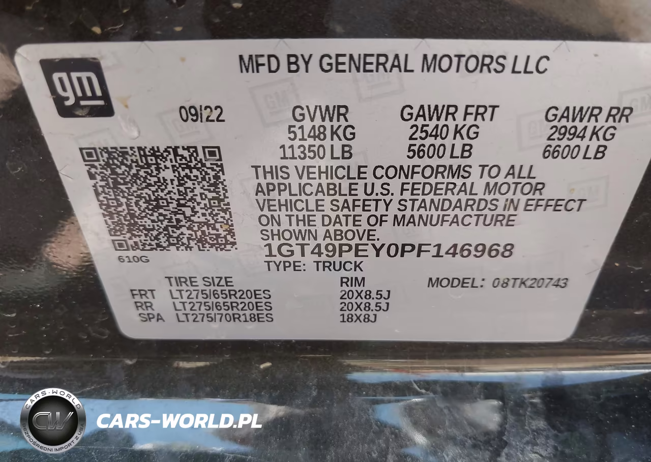 2023 GMC Sierra 2500Hd 4Wd Standard Bed At4 VIN:1GT49PEY0PF146968 - 8