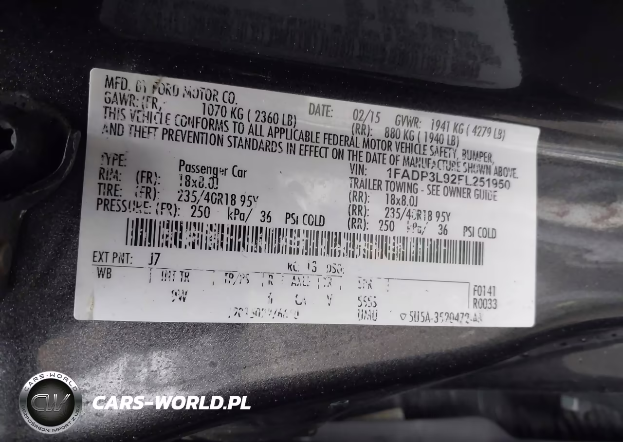 2015 Ford Focus St VIN:1FADP3L92FL251950 - 9