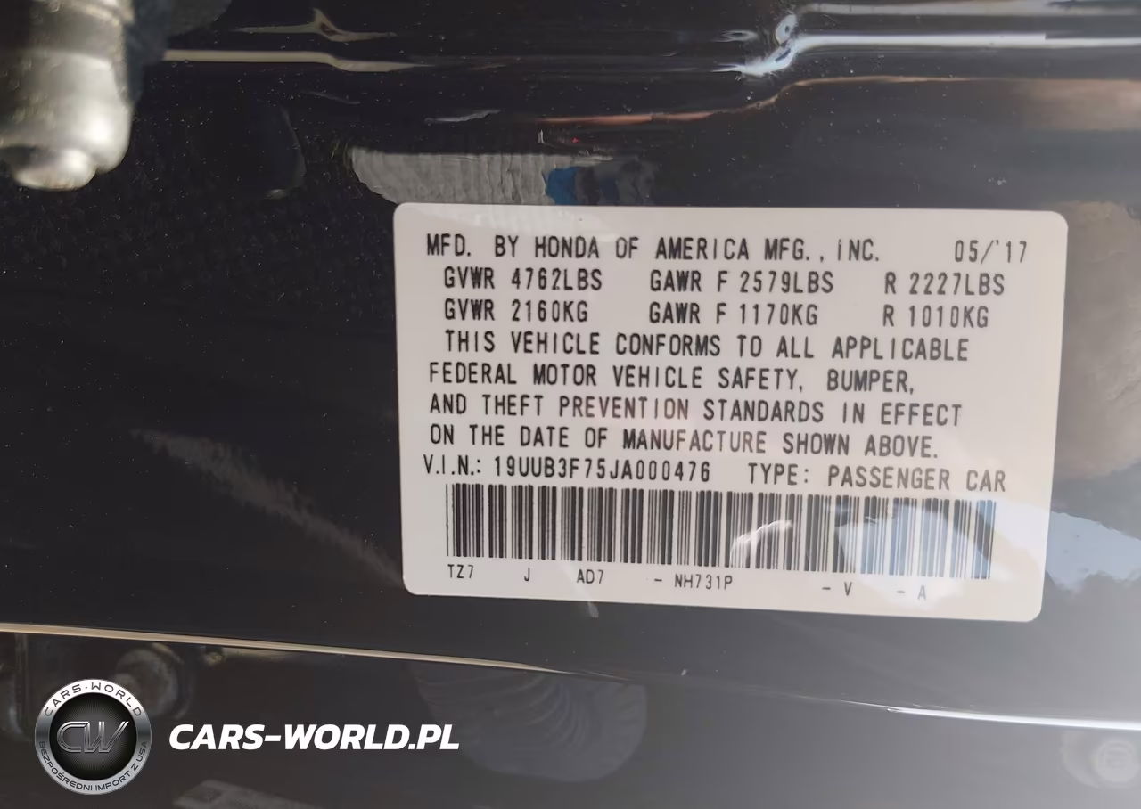 2018 Acura Tlx Advance Pkg VIN:19UUB3F75JA000476 - 9