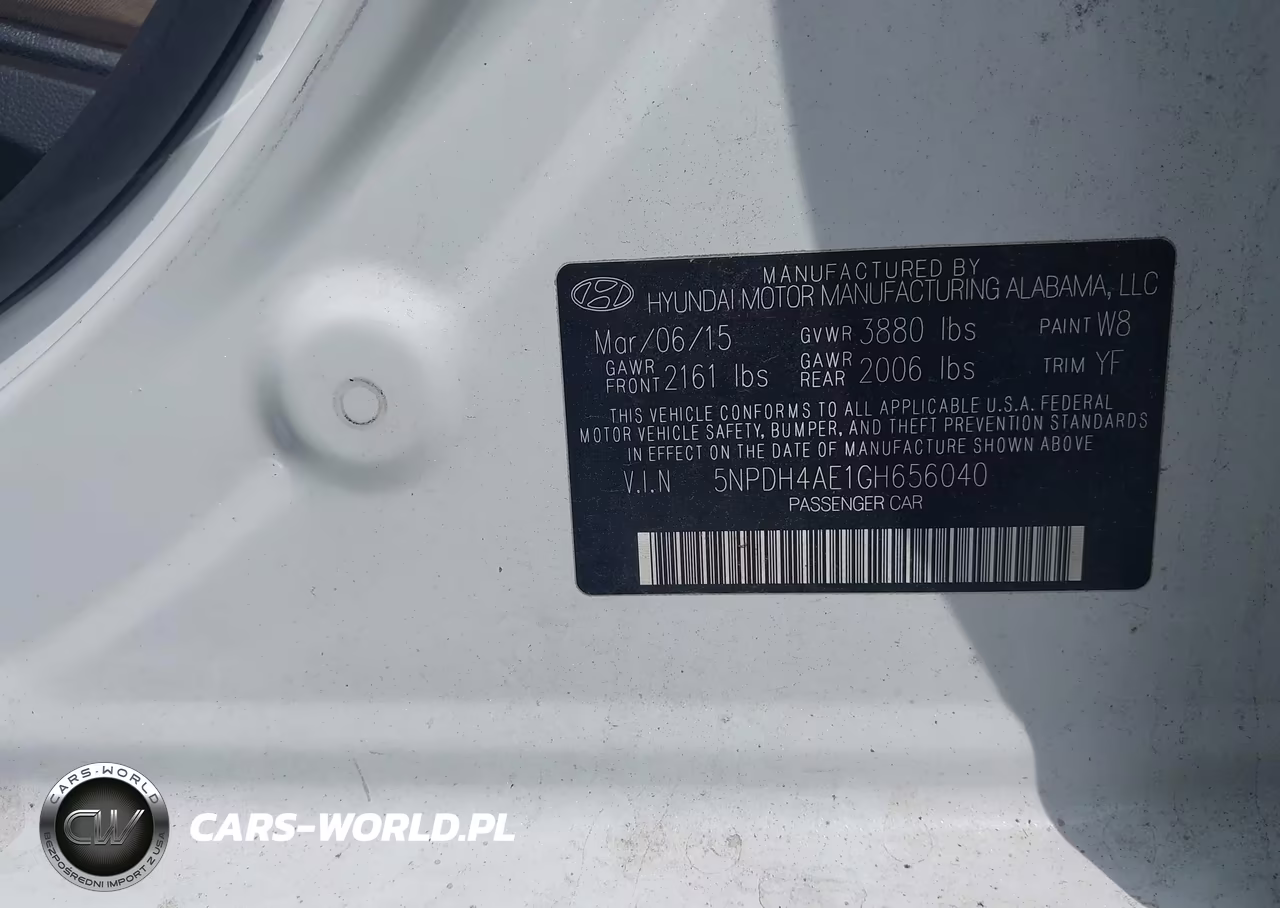 2016 Hyundai Elantra Se VIN:5NPDH4AE1GH656040 - 9