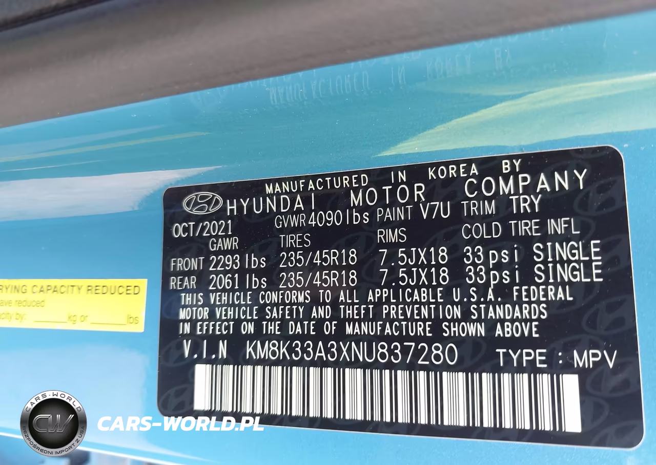 2022 Hyundai Kona N Line VIN:KM8K33A3XNU837280 - 9
