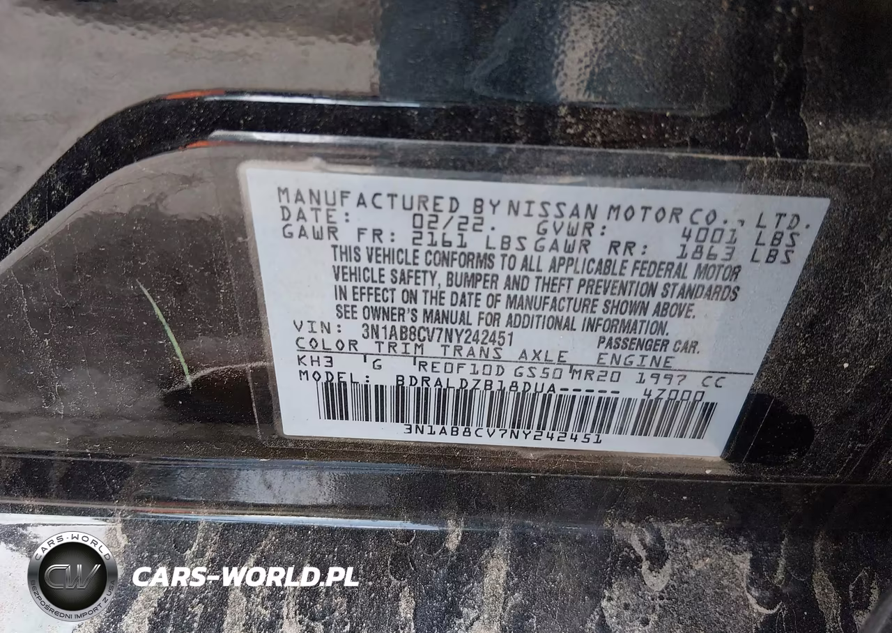 2022 Nissan Sentra Sv Xtronic Cvt VIN:3N1AB8CV7NY242451 - 9