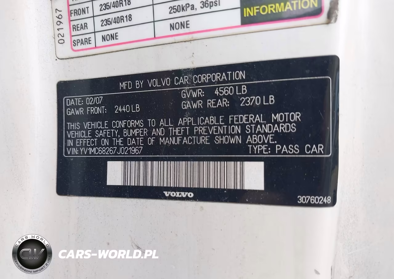 2007 Volvo C70 T5 VIN:YV1MC68267J021967 - 9