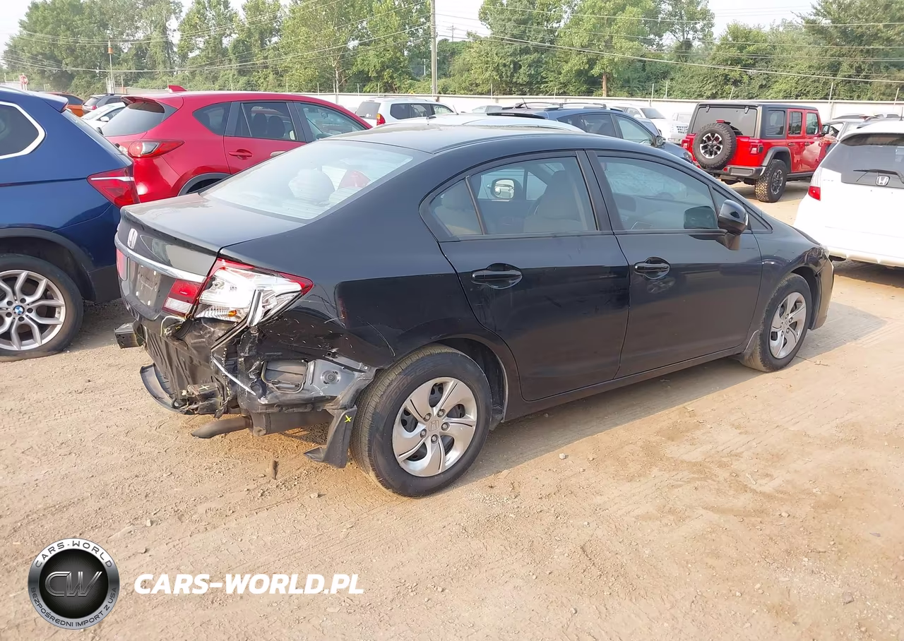 2013 Honda Civic Lx VIN:2HGFB2F52DH301780 - 4