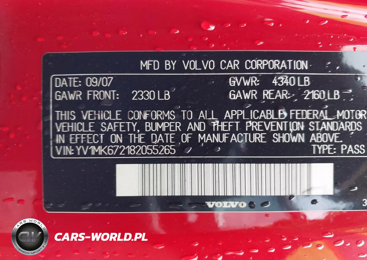 2008 Volvo C30 T5 R-Design-T5 Version 1.0-T5 Version 2.0 VIN:YV1MK672182055265 - 9