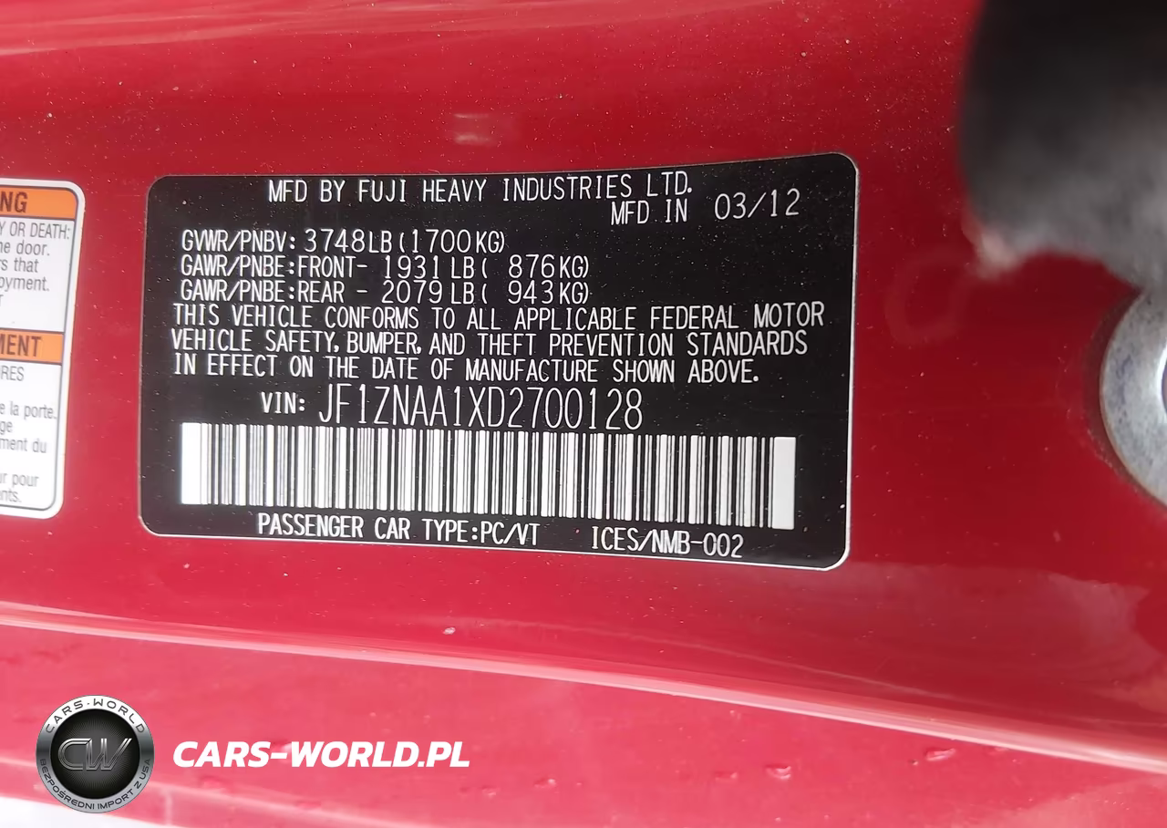 2013 Scion Fr-S VIN:JF1ZNAA1XD2700128 - 9