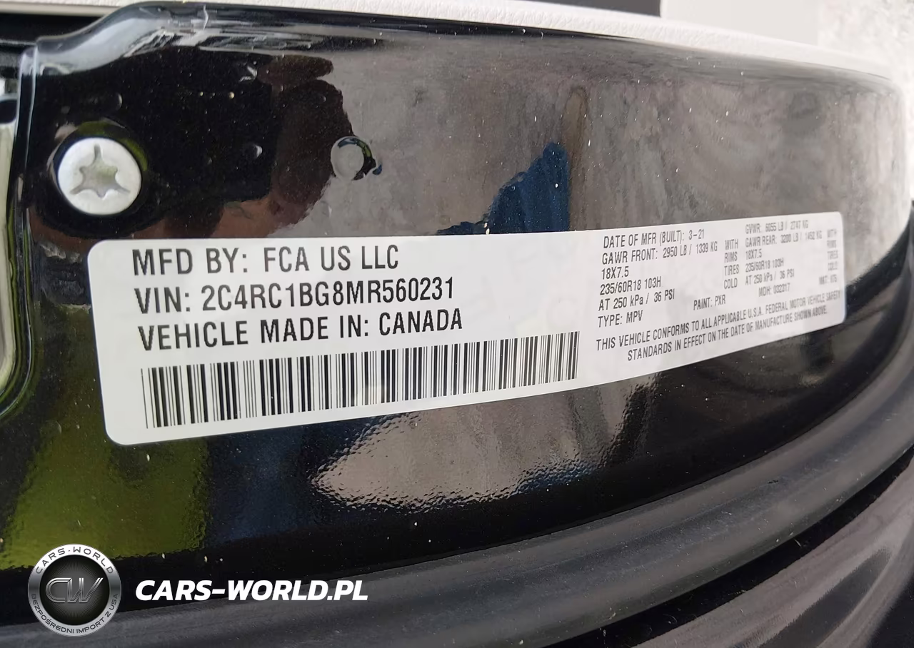 2021 Chrysler Pacifica Touring L VIN:2C4RC1BG8MR560231 - 9