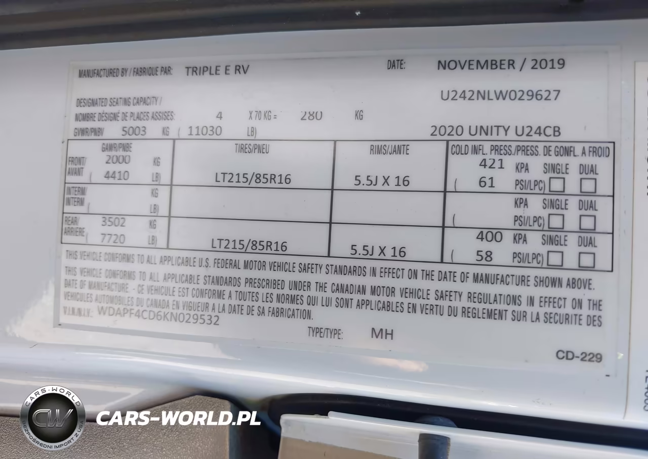 2019 Mercedes-Benz Sprinter 4500 Standard Roof V6 VIN:WDAPF4CD6KN029532 - 9