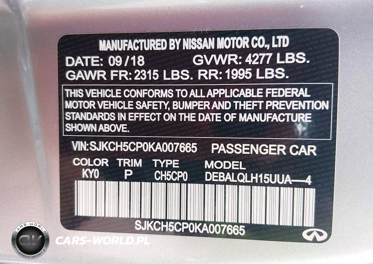 2019 Infiniti Qx30 Luxe VIN:SJKCH5CP0KA007665 - 9