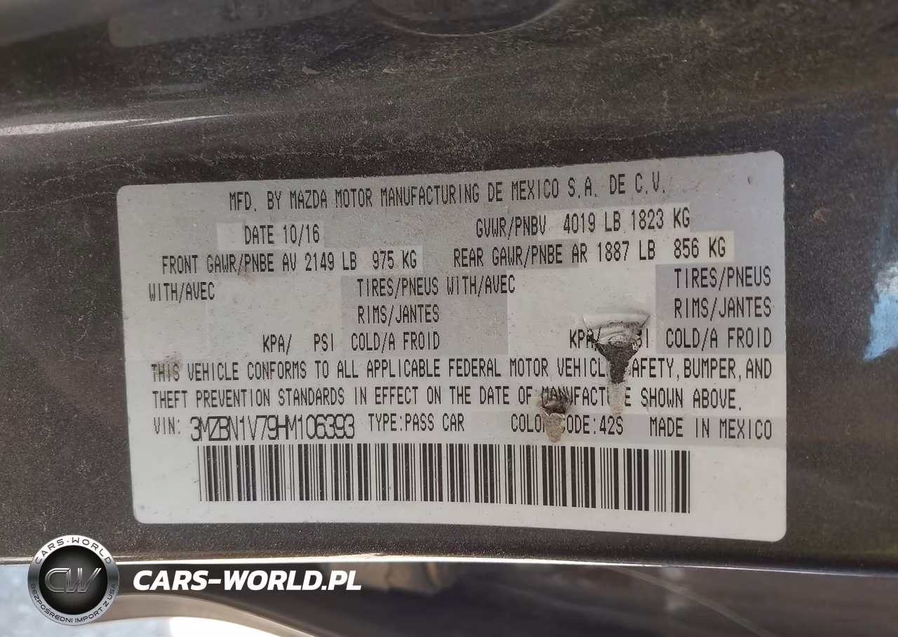 2017 Mazda Mazda3 Touring VIN:3MZBN1V79HM106393 - 9