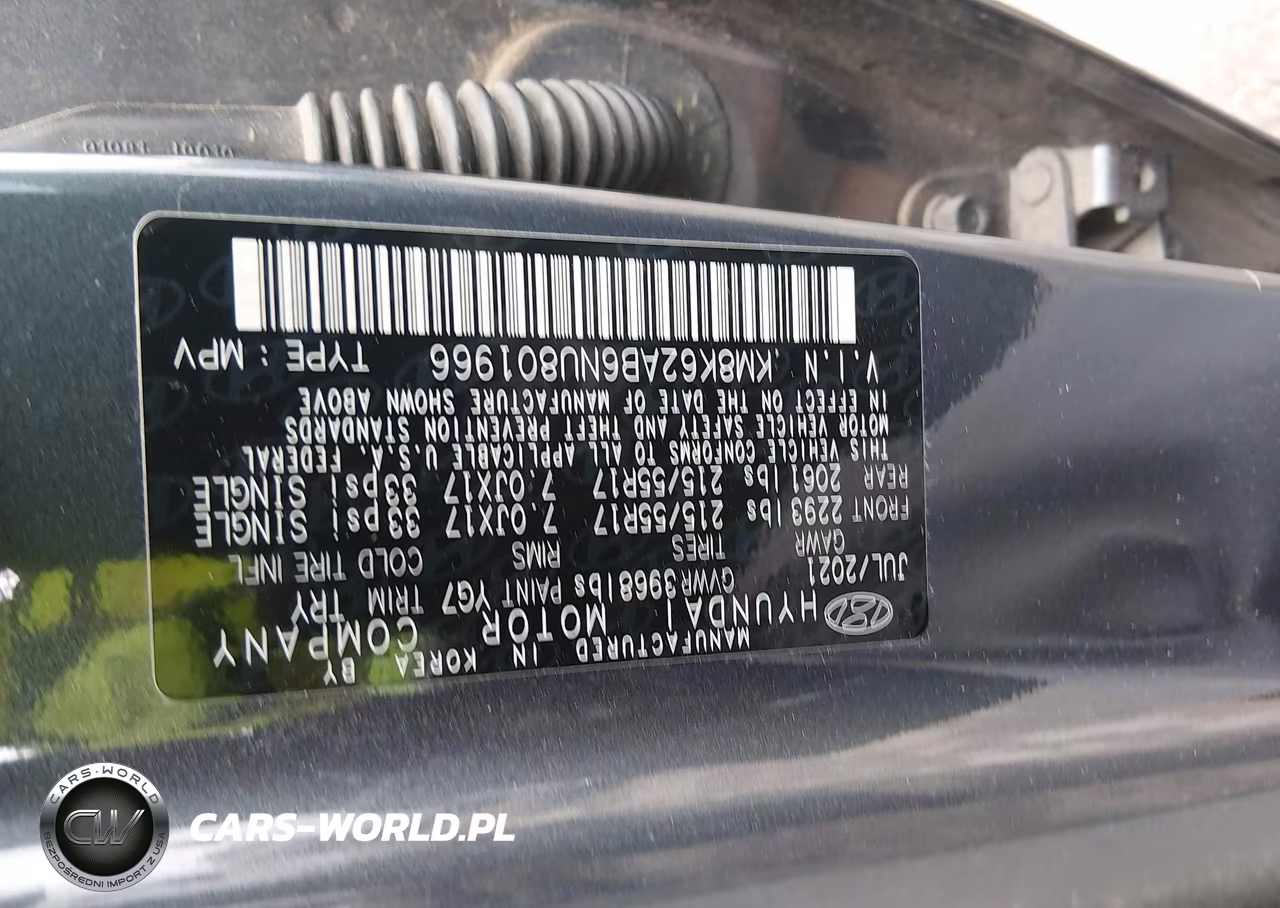 2022 Hyundai Kona Sel VIN:KM8K62AB6NU801966 - 9