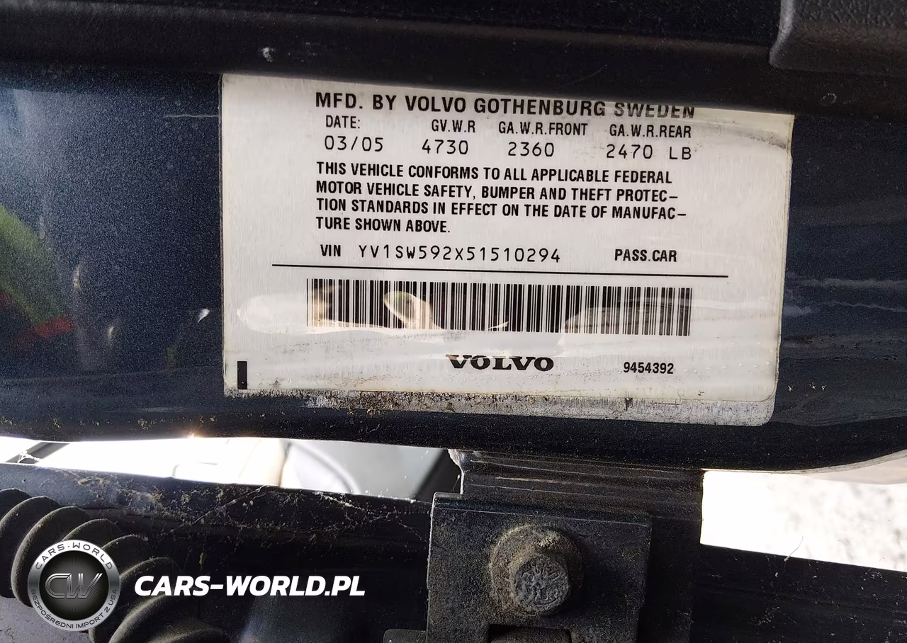 2005 Volvo V70 2.5T A-2.5T A Sr VIN:YV1SW592X51510294 - 9