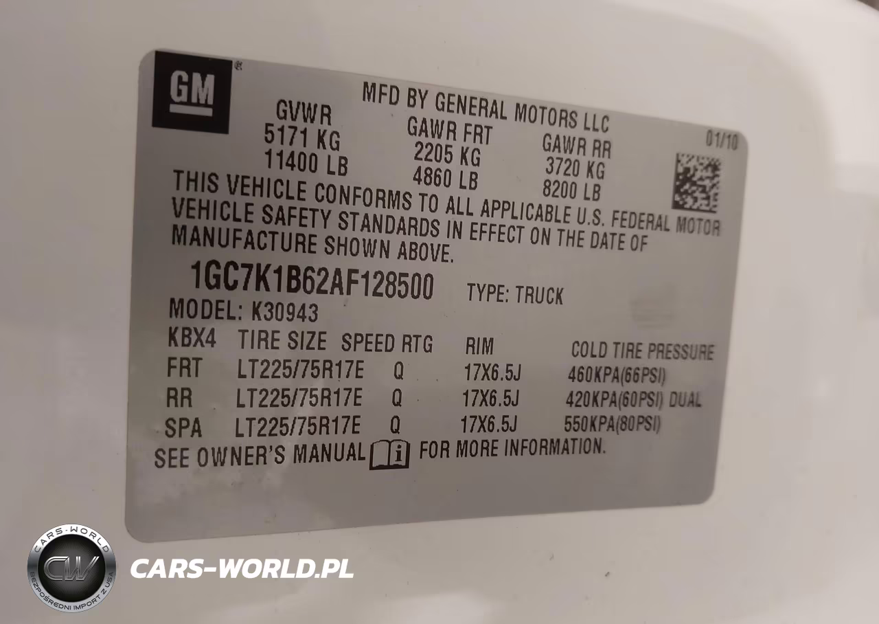2010 Chevrolet Silverado 3500Hd Ltz VIN:1GC7K1B62AF128500 - 8