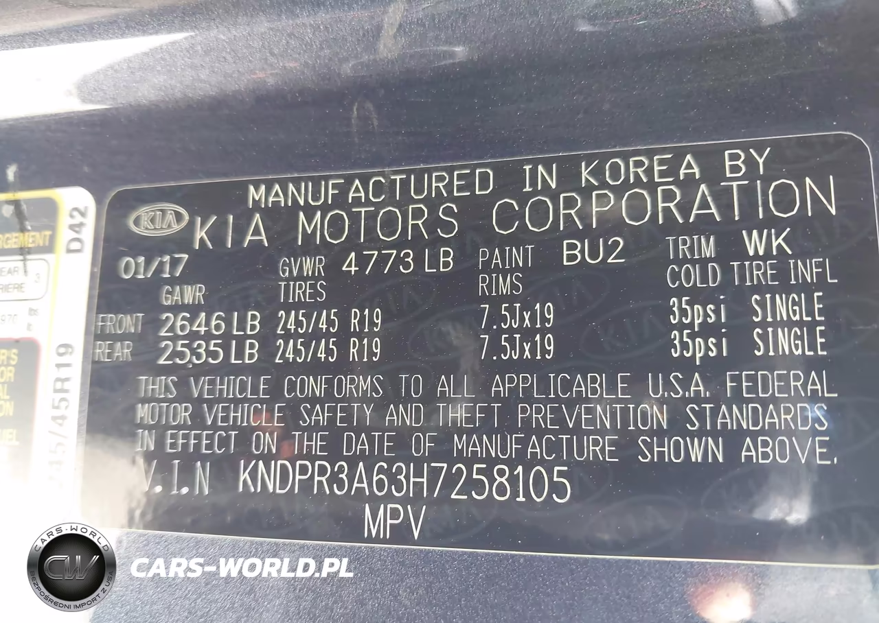2017 Kia Sportage Sx Turbo VIN:KNDPR3A63H7258105 - 9