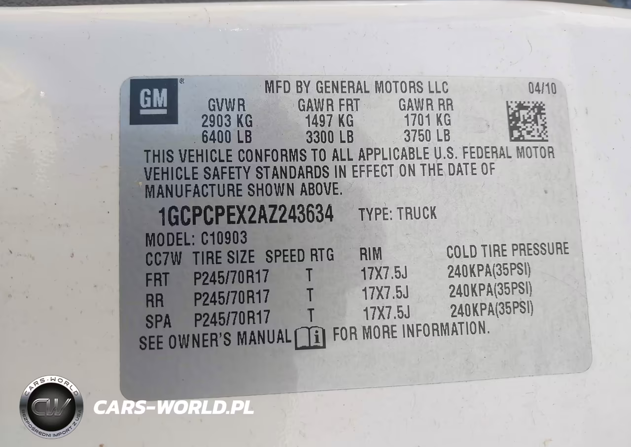 2010 Chevrolet Silverado 1500 Work Truck VIN:1GCPCPEX2AZ243634 - 9