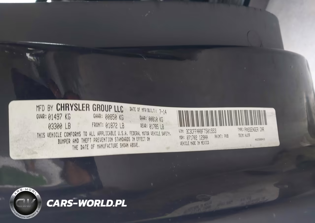 2015 Fiat 500 Pop VIN:3C3CFFAR8FT501553 - 9