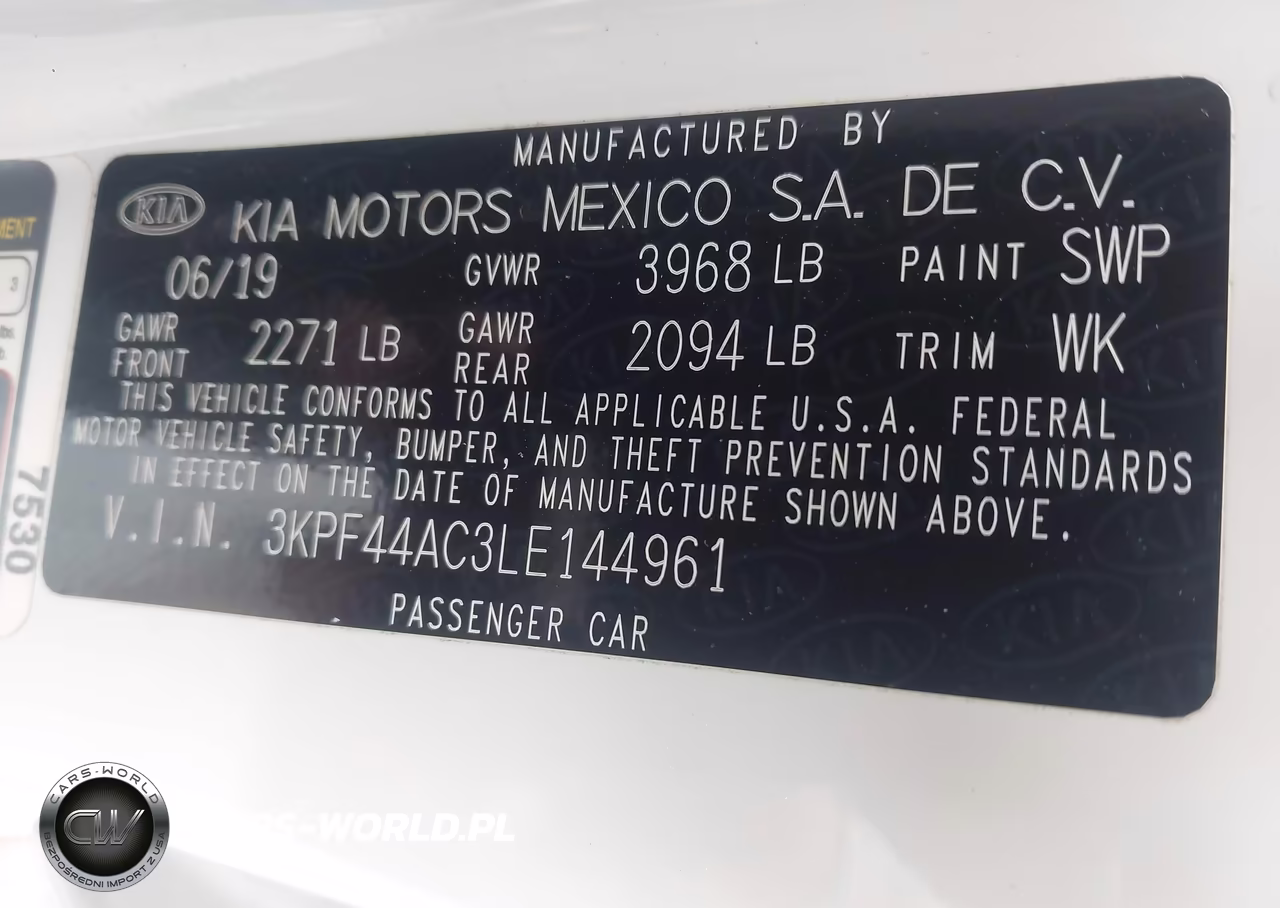 2020 Kia Forte Gt VIN:3KPF44AC3LE144961 - 9