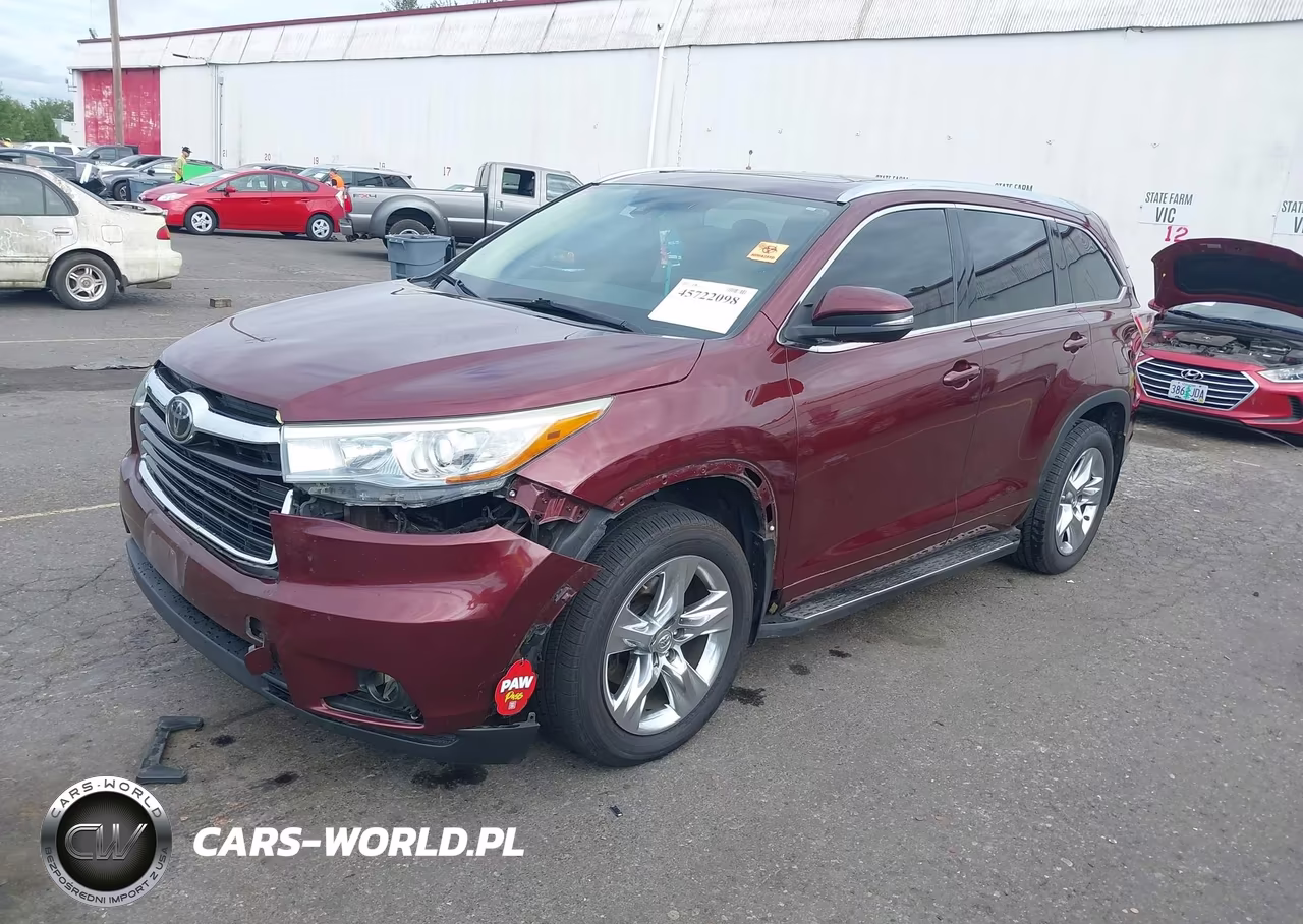 2014 Toyota Highlander Limited Platinum V6 VIN:5TDDKRFH2ES027900 - 2