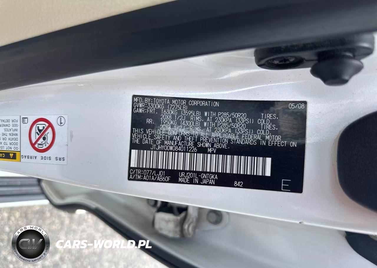2008 Lexus Lx 570 VIN:JTJHY00W084011226 - 9