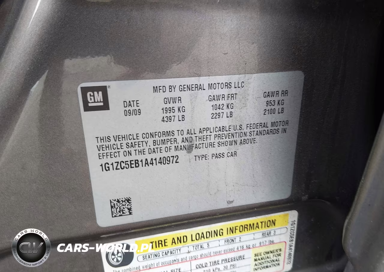 2010 Chevrolet Malibu Lt VIN:1G1ZC5EB1A4140972 - 9