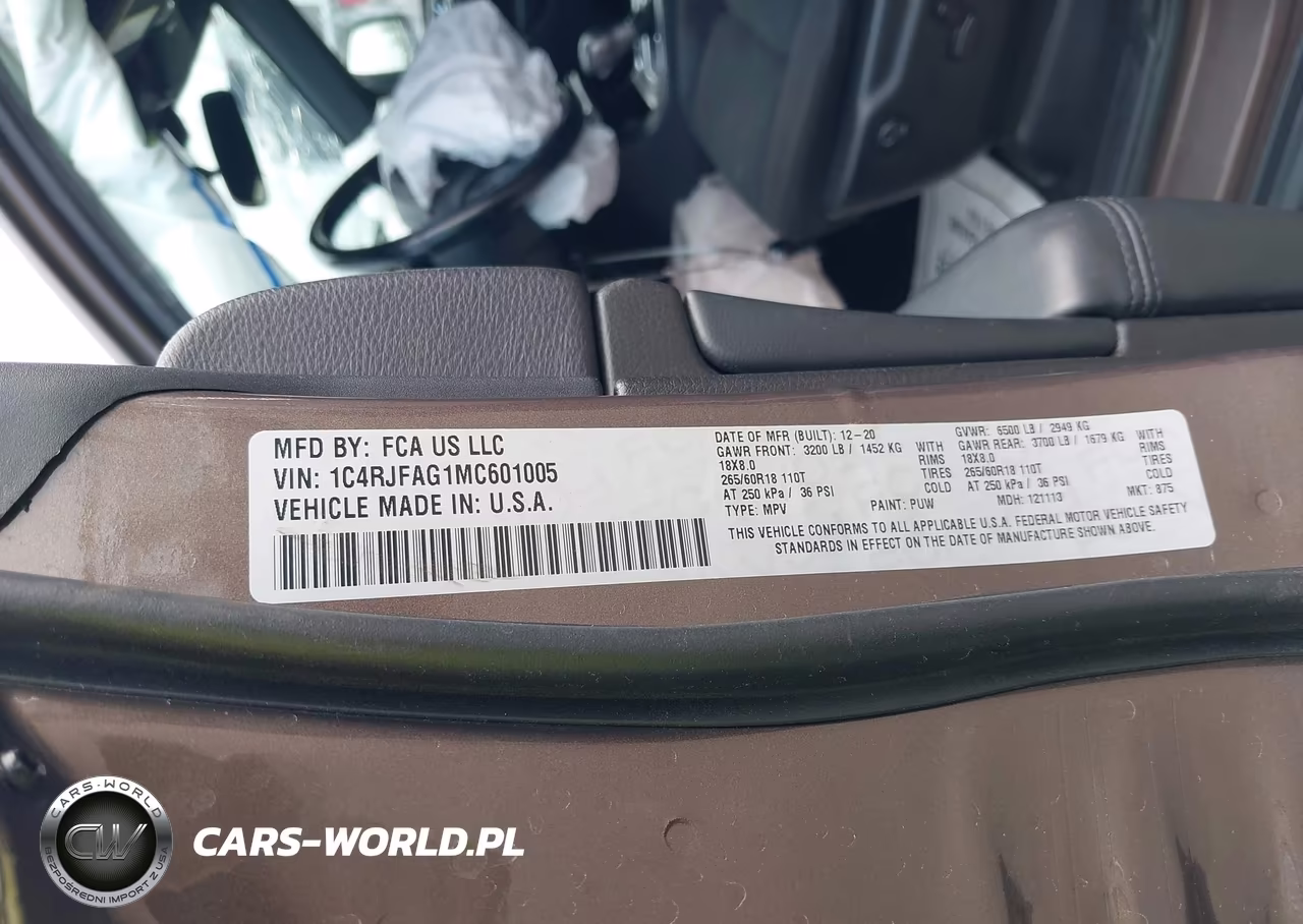 2021 Jeep Grand Cherokee Laredo E 4X4 VIN:1C4RJFAG1MC601005 - 9
