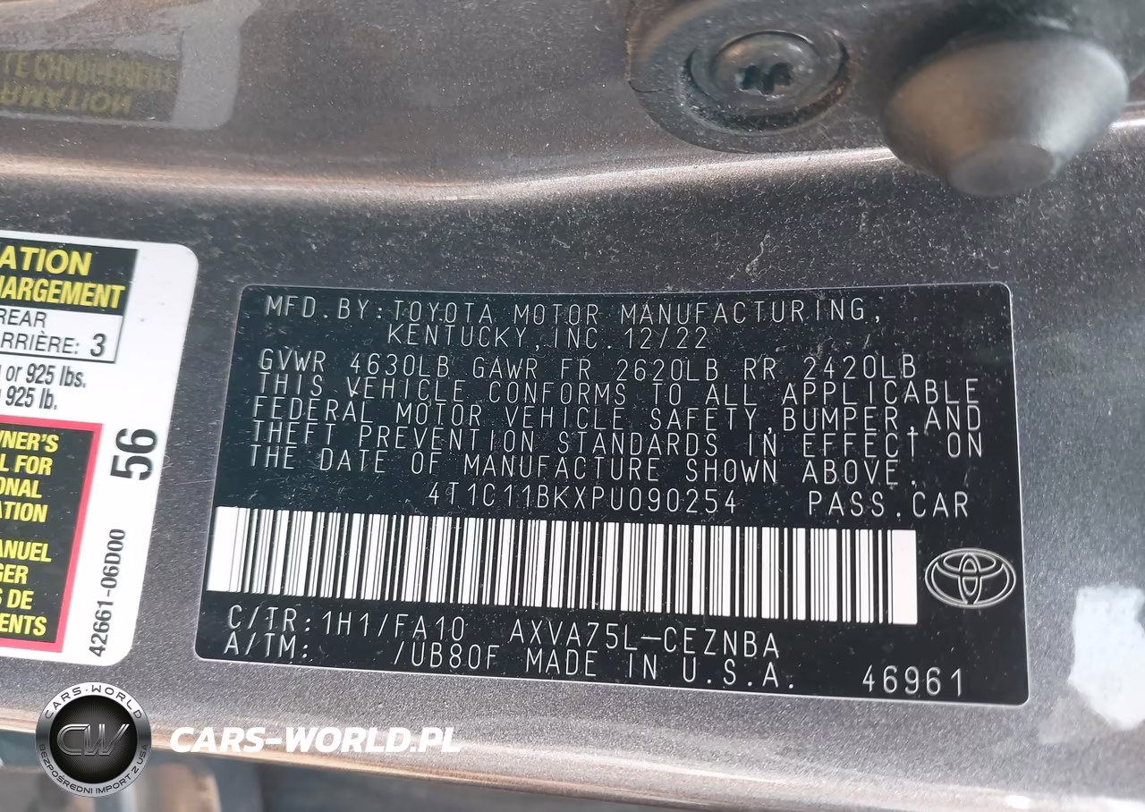 2023 Toyota Camry Le VIN:4T1C11BKXPU090254 - 9