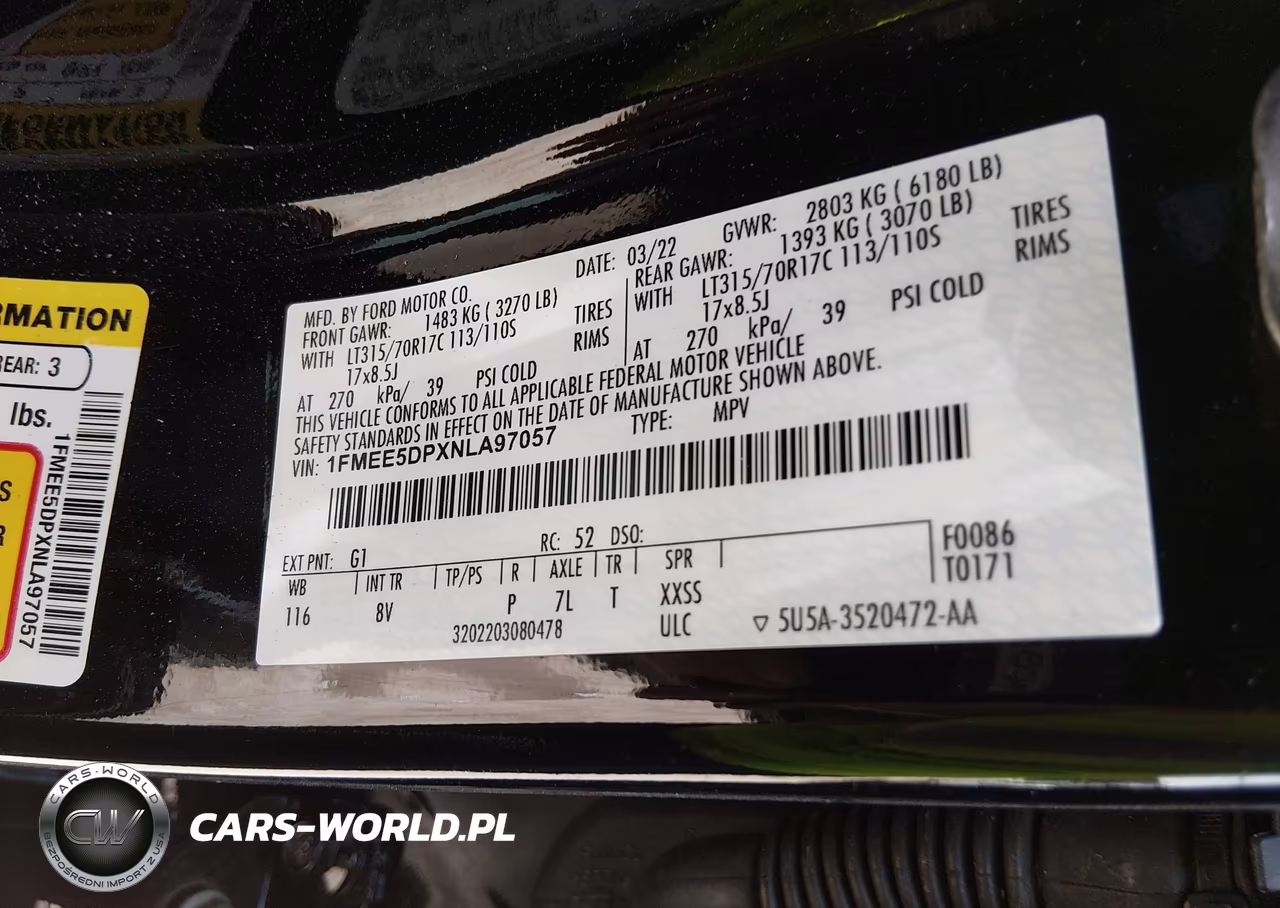 2022 Ford Bronco Badlands VIN:1FMEE5DPXNLA97057 - 9