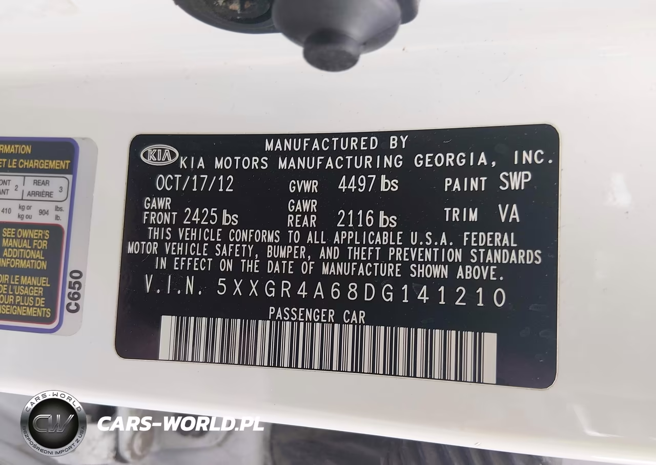 2013 Kia Optima Sx VIN:5XXGR4A68DG141210 - 9