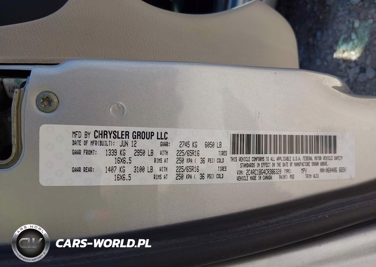 2012 Chrysler Town & Country Touring VIN:2C4RC1BG4CR386320 - 9