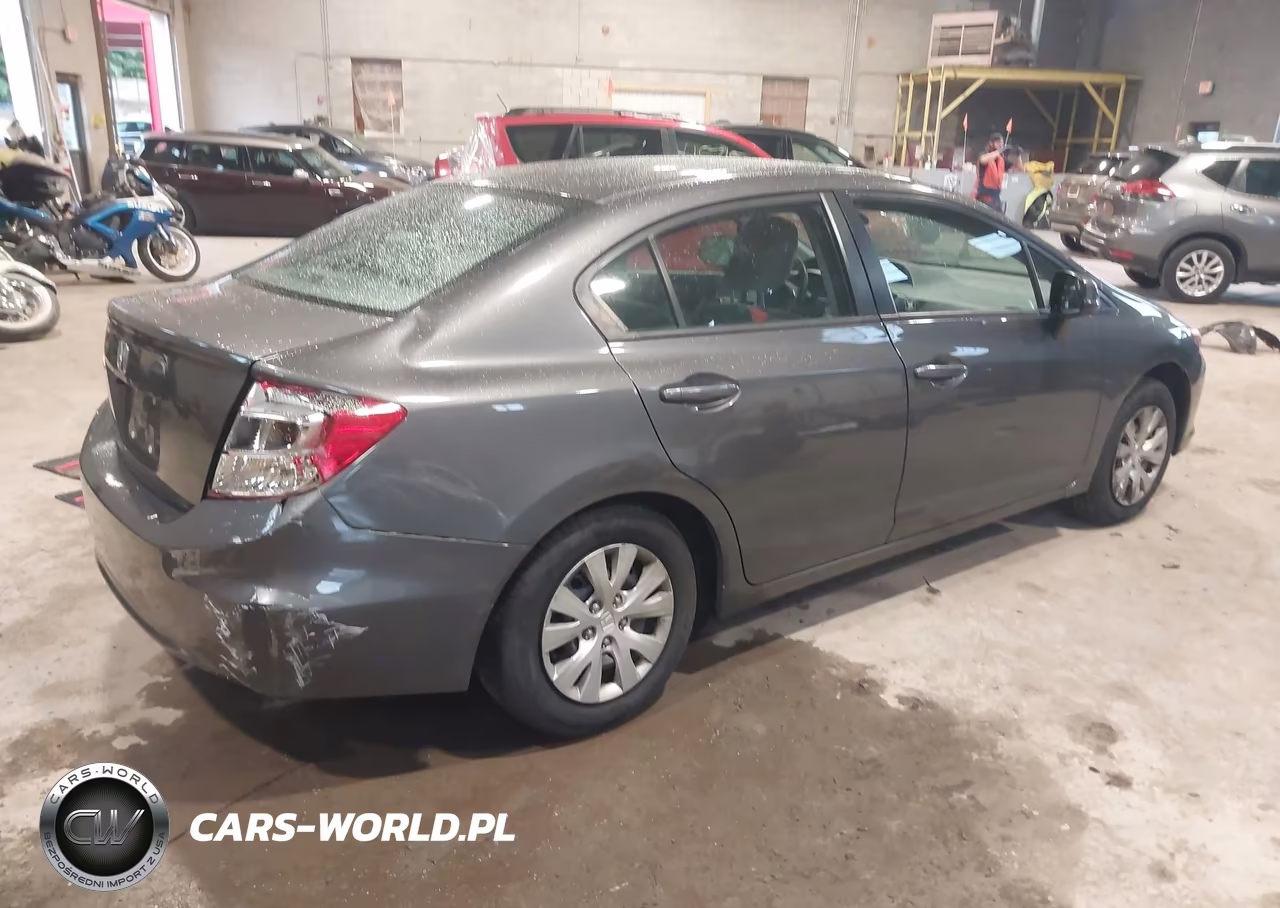2012 Honda Civic Lx VIN:2HGFB2F54CH584360 - 4