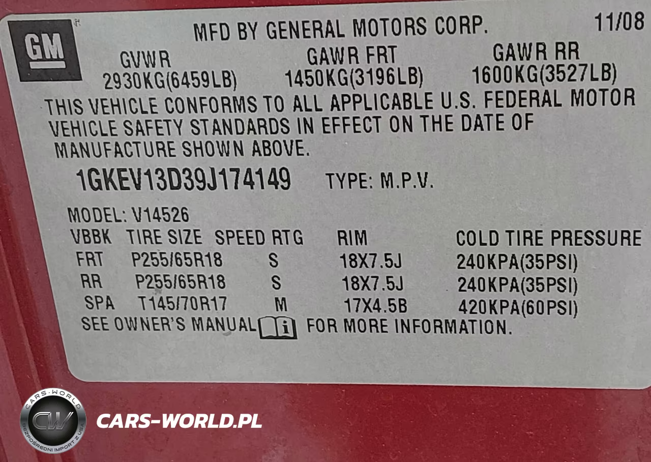 2009 GMC Acadia Sle1 VIN:1GKEV13D39J174149 - 9